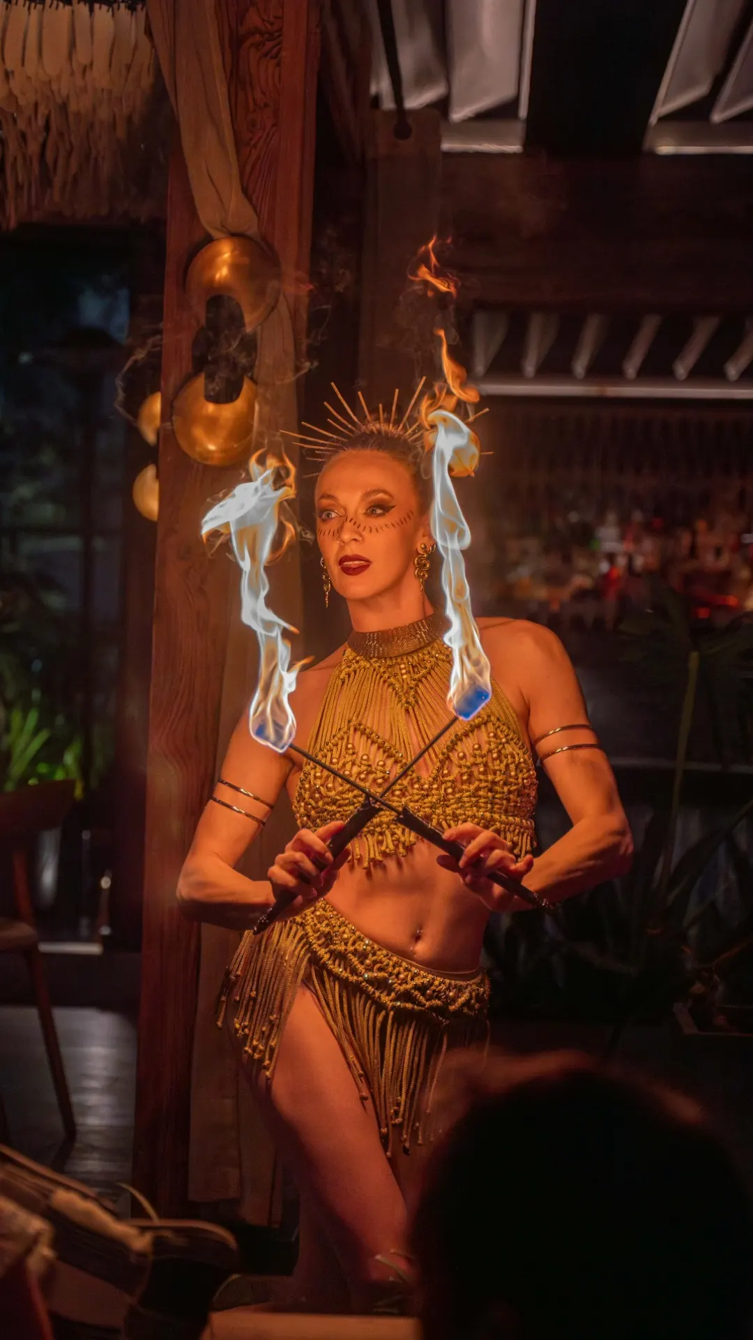 Fire show at Mila